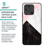Marble Collage Art Glass Case For Redmi 10