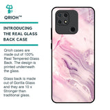 Diamond Pink Gradient Glass Case For Redmi 10
