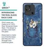 Kitty In Pocket Glass Case For Redmi 10