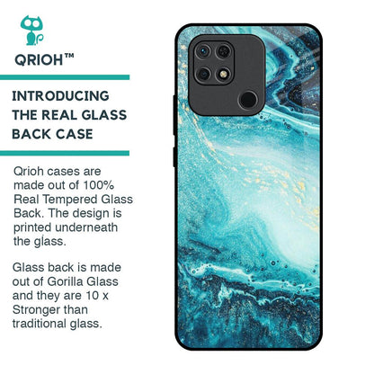 Sea Water Glass Case for Redmi 10