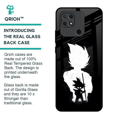 Monochrome Goku Glass Case for Redmi 10