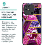 Electroplated Geometric Marble Glass Case for Redmi 10
