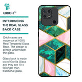 Seamless Green Marble Glass Case for Redmi 10