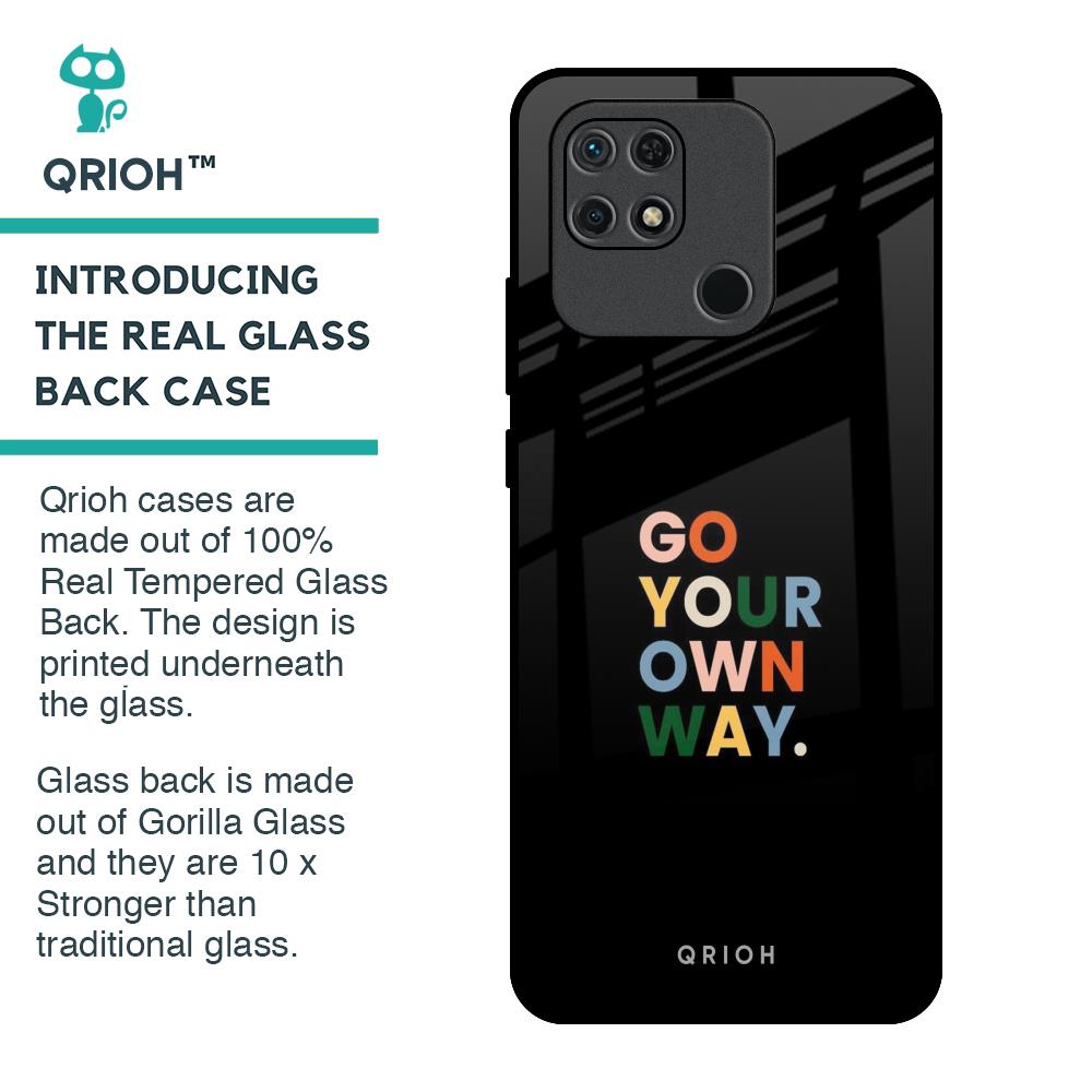 Go Your Own Way Glass Case for Redmi 10