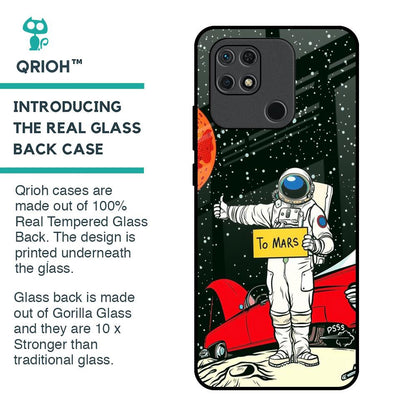 Astronaut on Mars Glass Case for Redmi 10