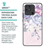 Elegant Floral Glass Case for Redmi 10