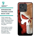 Red Skull Glass Case for Redmi 10