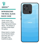 Wavy Blue Pattern Glass Case for Redmi 10