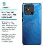 Blue Wave Abstract Glass Case for Redmi 10