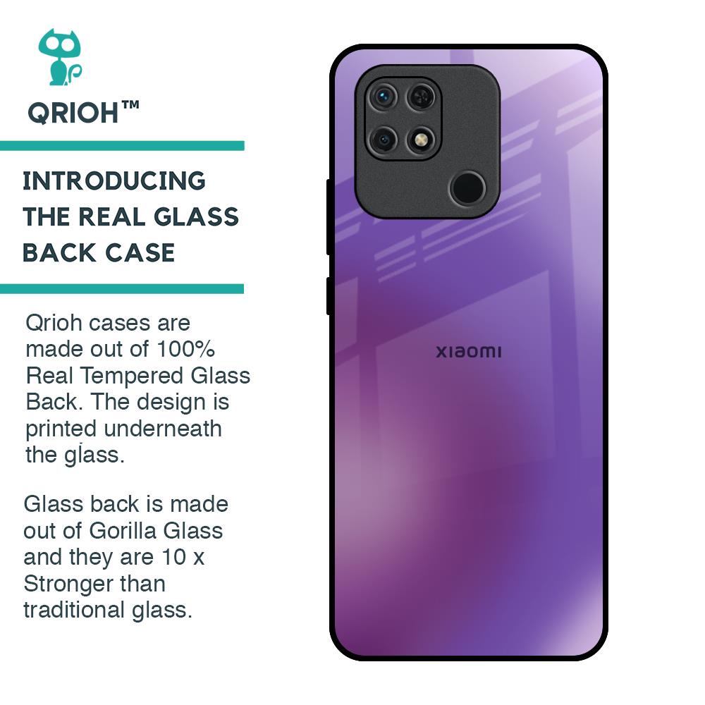 Ultraviolet Gradient Glass Case for Redmi 10