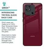 Classic Burgundy Glass Case for Redmi 10