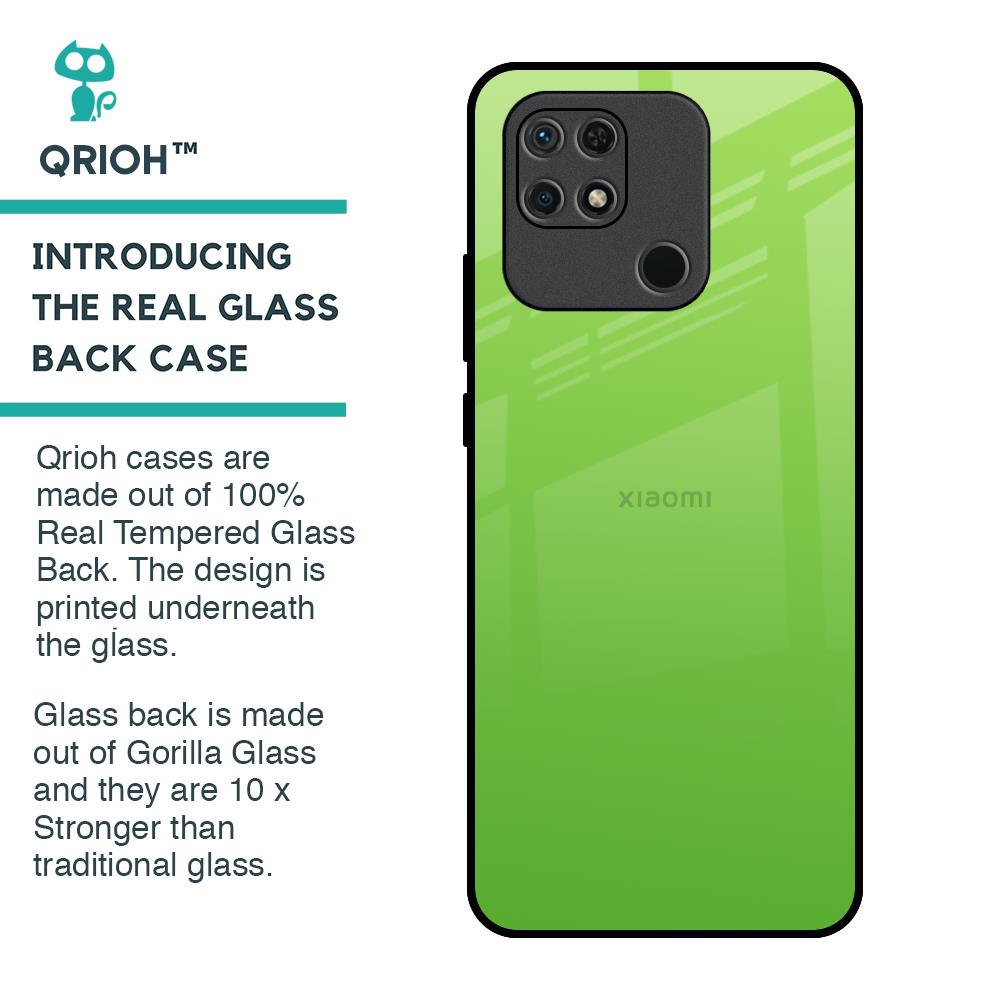 Paradise Green Glass Case For Redmi 10