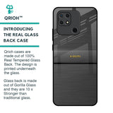 Grey Metallic Glass Case For Redmi 10