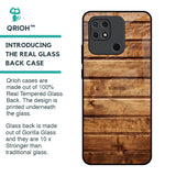 Wooden Planks Glass Case for Redmi 10