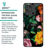 Flowers & Butterfly Glass Case for Redmi 10