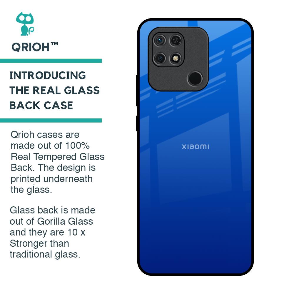 Egyptian Blue Glass Case for Redmi 10
