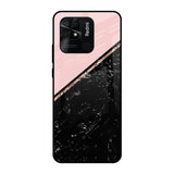 Marble Texture Pink Redmi 10 Glass Cases & Covers Online