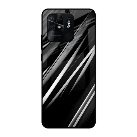 Black & Grey Gradient Redmi 10 Glass Cases & Covers Online