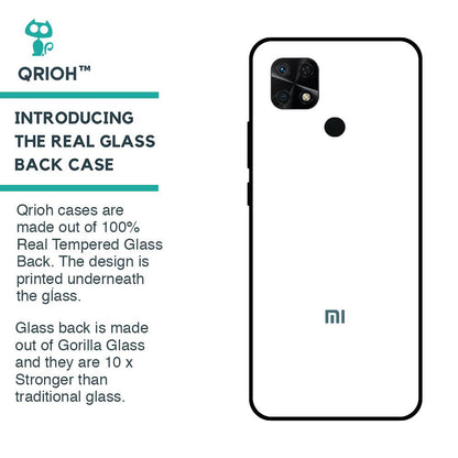 Arctic White Glass Case for Redmi 10