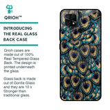 Peacock Feathers Glass case for Redmi 10