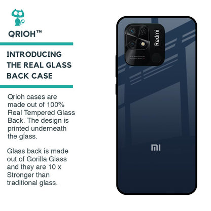 Overshadow Blue Glass Case For Redmi 10
