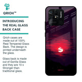 Morning Red Sky Glass Case For Redmi 10