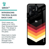 Abstract Arrow Pattern Glass Case For Redmi 10