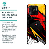 Race Jersey Pattern Glass Case For Redmi 10