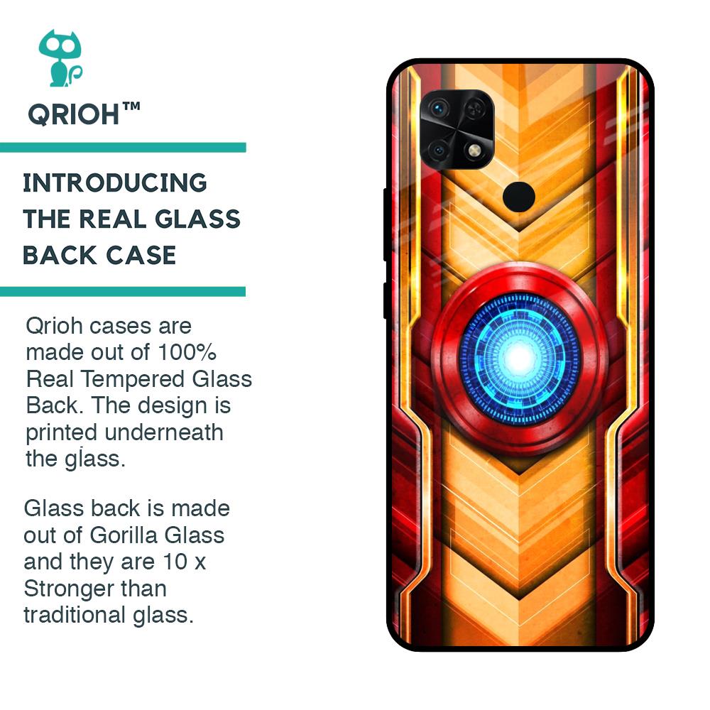 Arc Reactor Glass Case for Redmi 10