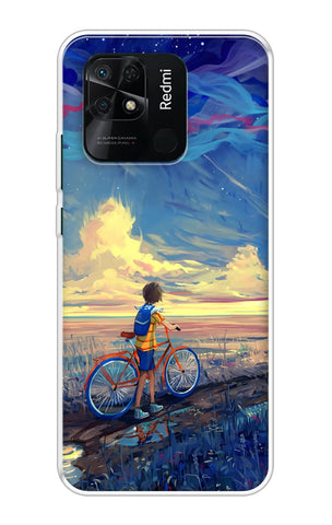 Riding Bicycle to Dreamland Redmi 10 Back Cover