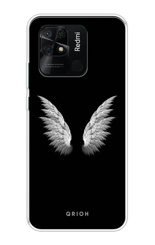 White Angel Wings Redmi 10 Back Cover
