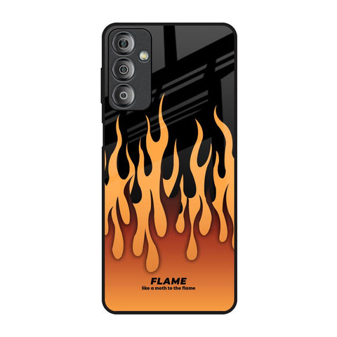 Fire Flame Samsung Galaxy F23 5G Glass Back Cover Online