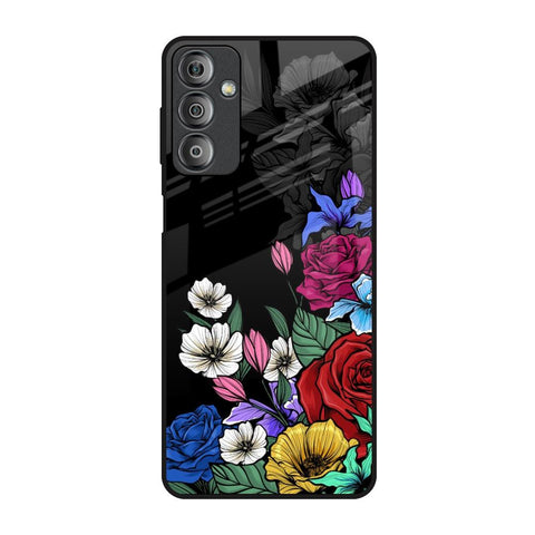 Rose Flower Bunch Art Samsung Galaxy F23 5G Glass Back Cover Online
