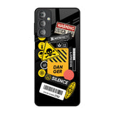 Danger Signs Samsung Galaxy F23 5G Glass Back Cover Online