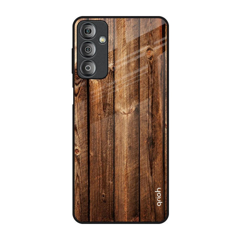 Timber Printed Samsung Galaxy F23 5G Glass Back Cover Online