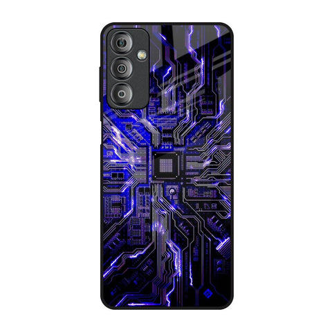 Techno Color Pattern Samsung Galaxy F23 5G Glass Back Cover Online