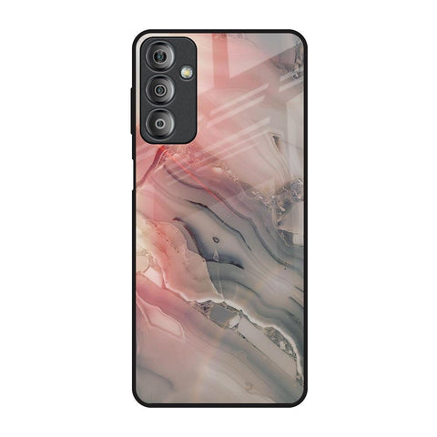 Pink And Grey Marble Samsung Galaxy F23 5G Glass Back Cover Online