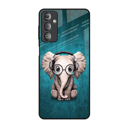 Adorable Baby Elephant Samsung Galaxy F23 5G Glass Back Cover Online