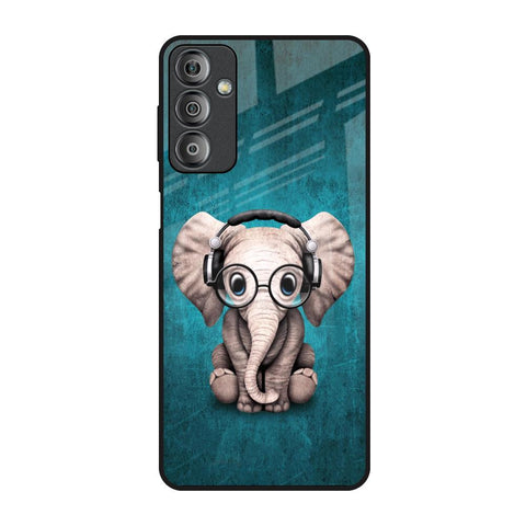 Adorable Baby Elephant Samsung Galaxy F23 5G Glass Back Cover Online