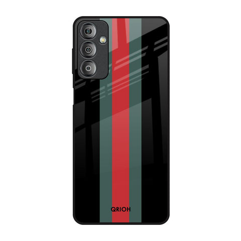 Vertical Stripes Samsung Galaxy F23 5G Glass Back Cover Online