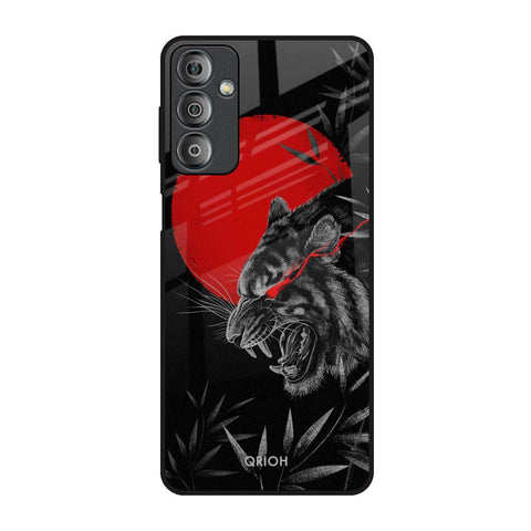Red Moon Tiger Samsung Galaxy F23 5G Glass Back Cover Online