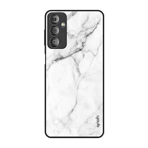 Modern White Marble Samsung Galaxy F23 5G Glass Back Cover Online