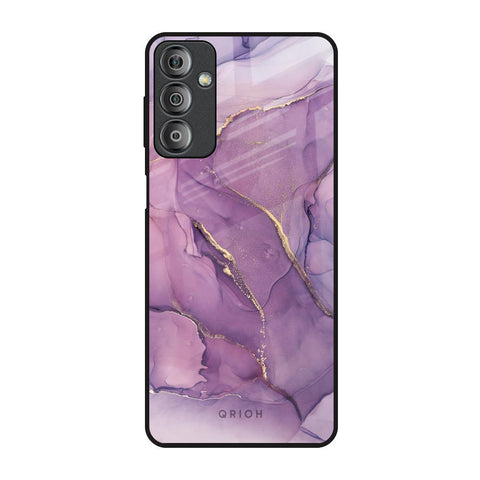 Purple Gold Marble Samsung Galaxy F23 5G Glass Back Cover Online