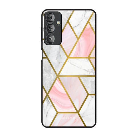 Geometrical Marble Samsung Galaxy F23 5G Glass Back Cover Online