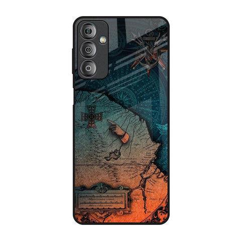 Geographical Map Samsung Galaxy F23 5G Glass Back Cover Online