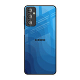 Blue Wave Abstract Samsung Galaxy F23 5G Glass Back Cover Online