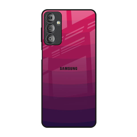 Wavy Pink Pattern Samsung Galaxy F23 5G Glass Back Cover Online