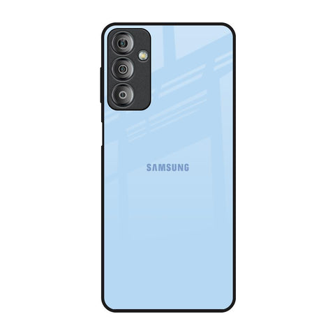 Pastel Sky Blue Samsung Galaxy F23 5G Glass Back Cover Online
