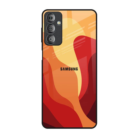 Magma Color Pattern Samsung Galaxy F23 5G Glass Back Cover Online
