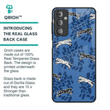 Blue Cheetah Glass Case for Samsung Galaxy F23 5G